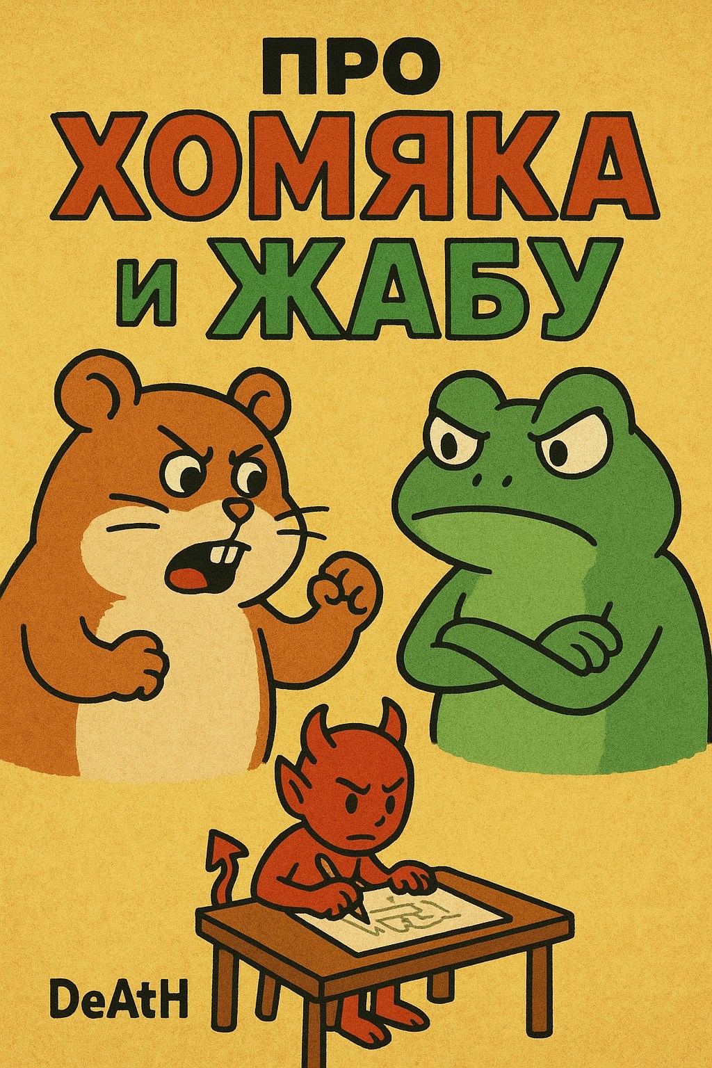 Обложка книги Про хомяка и жабу