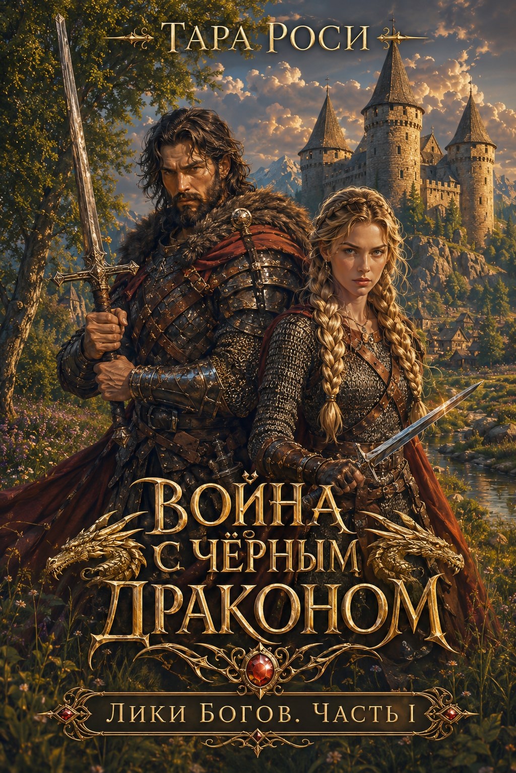Обложка книги Лики Богов. Часть I. Война с черным драконом