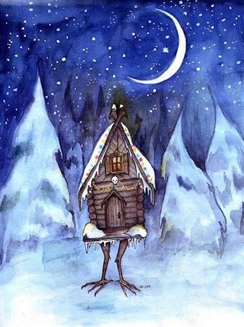 Обложка книги Под Новый год. Кот Василий и Баба Яга