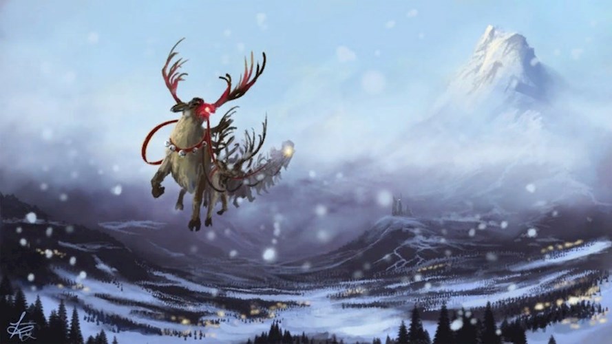 Обложка книги Новогодние олени