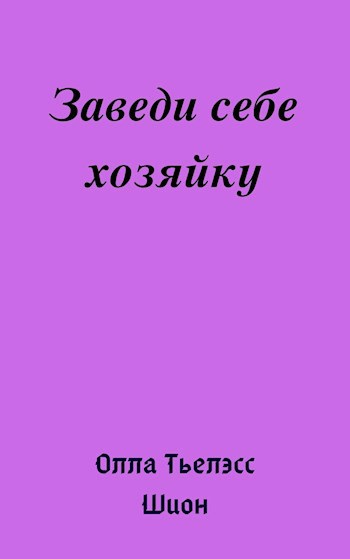 Обложка книги Заведи себе хозяйку