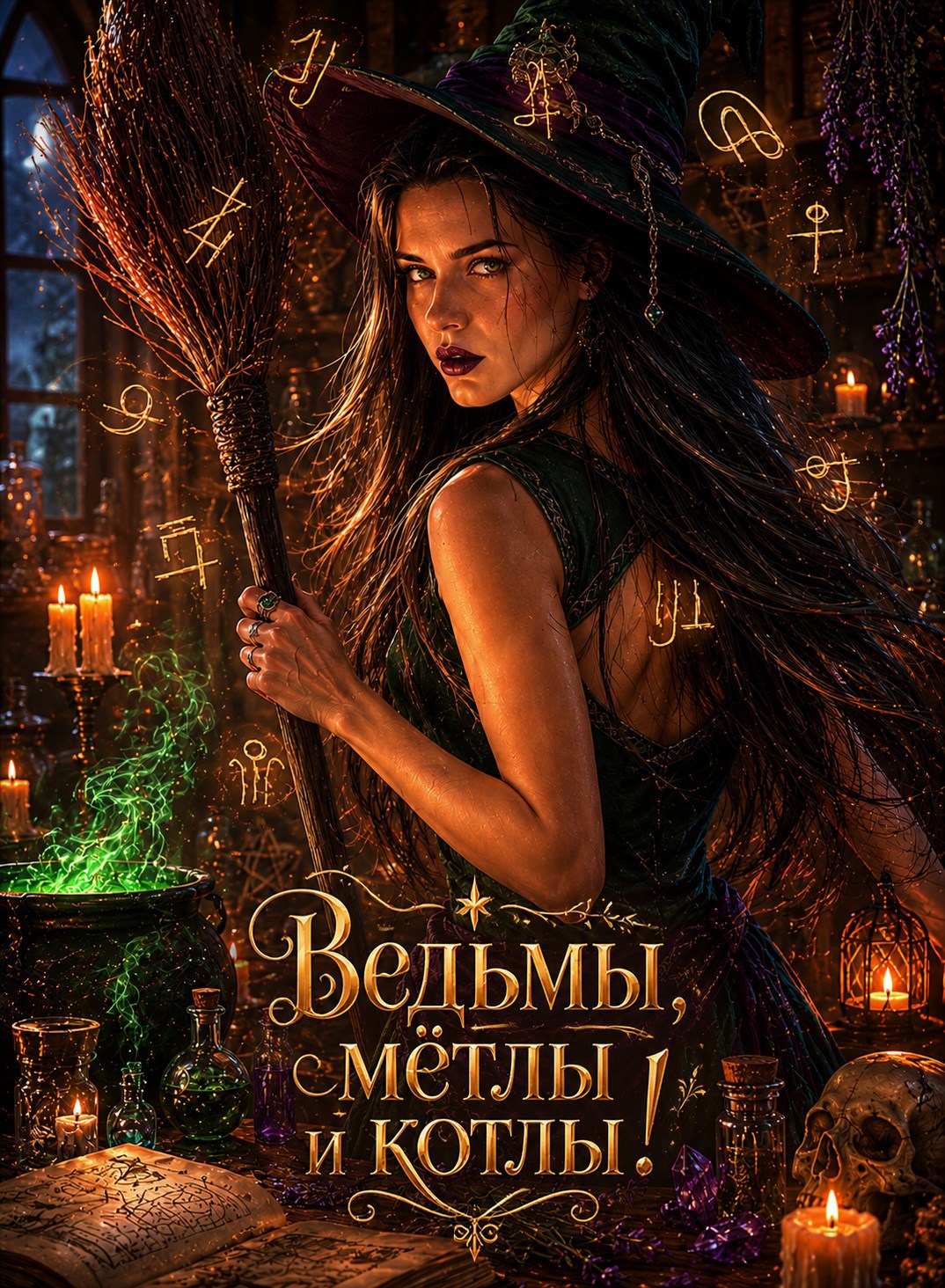 Обложка книги Ведьмы, мётлы и котлы!