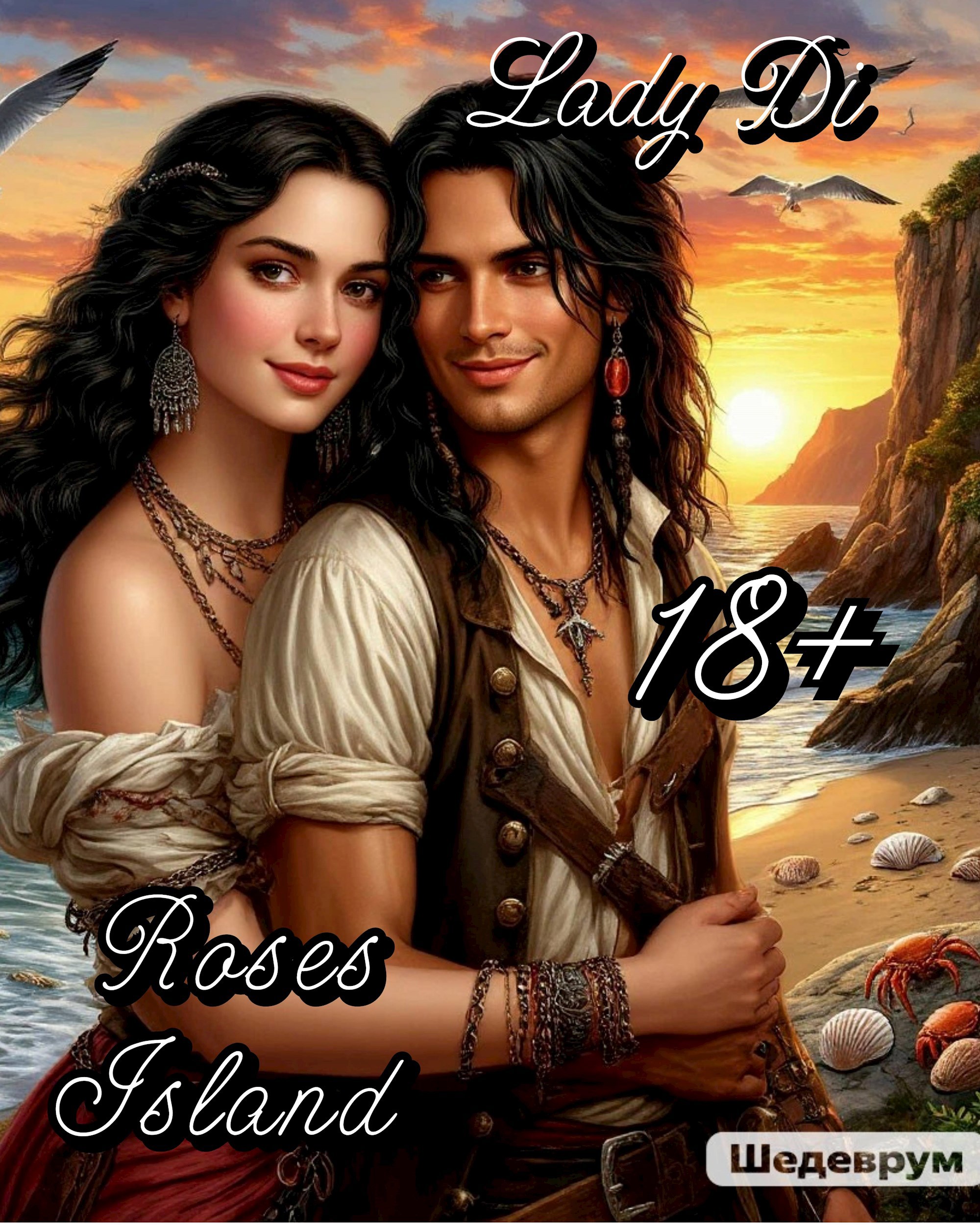Обложка книги Roses Island 1 book (18+) Остров Роз 1 книга (18+)