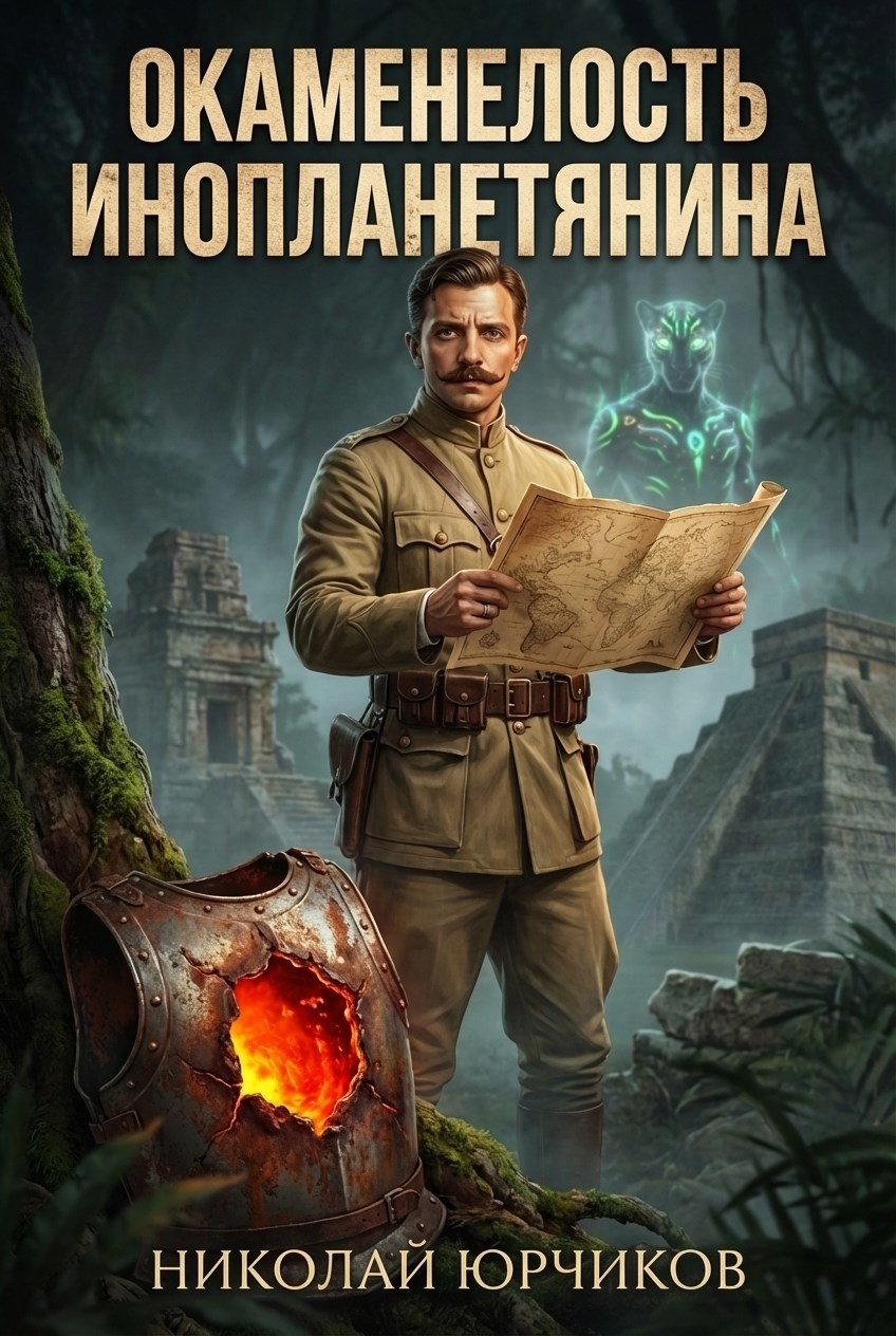 Обложка книги Окаменелость инопланетянина