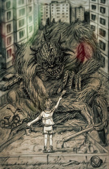Обложка книги - Куличики с чудовищем