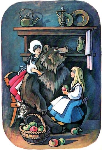 Обложка книги Образы Беляночки и Розочки в одноименной немецкой сказке
