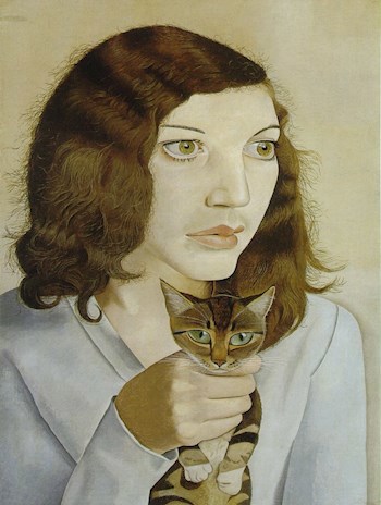 Обложка книги Девушка с котенком (Люсьен Фрейд)