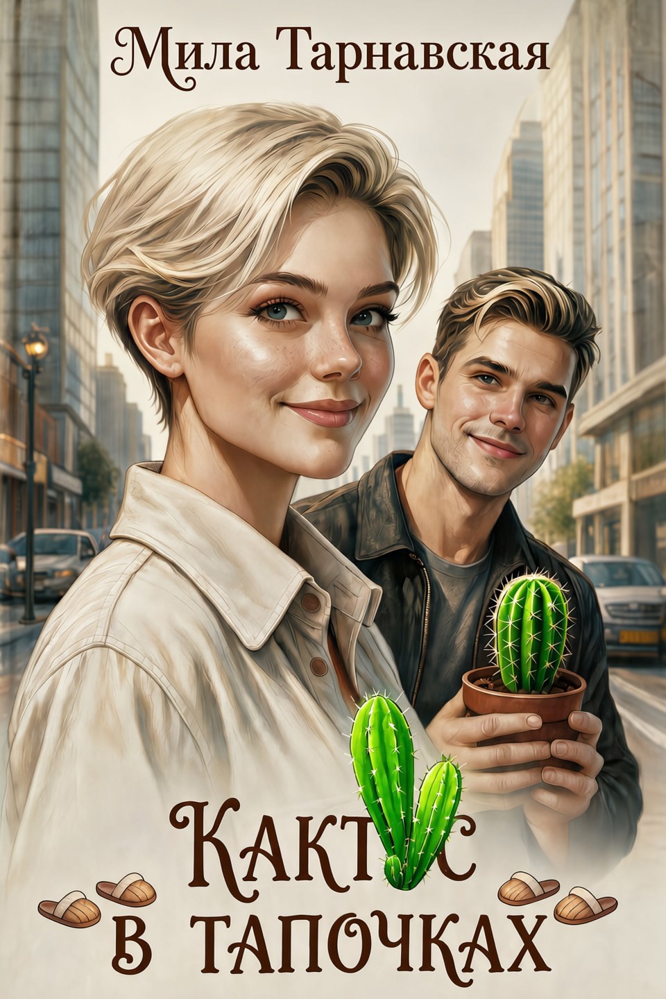 Обложка книги Кактус в тапочках
