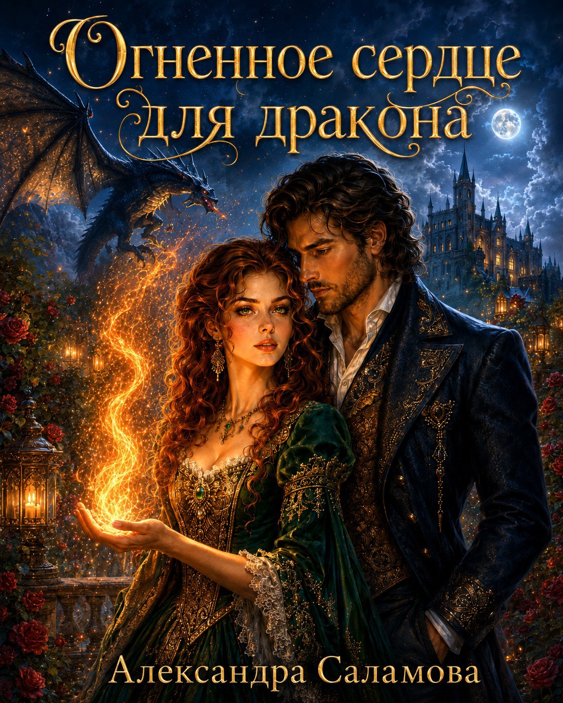 Обложка книги Огненное сердце для дракона