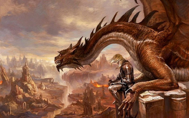 Обложка книги Дракон и Рыцарь