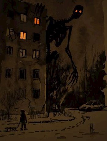 Обложка книги Пятиэтажка ( рисунок Бориса Грох)