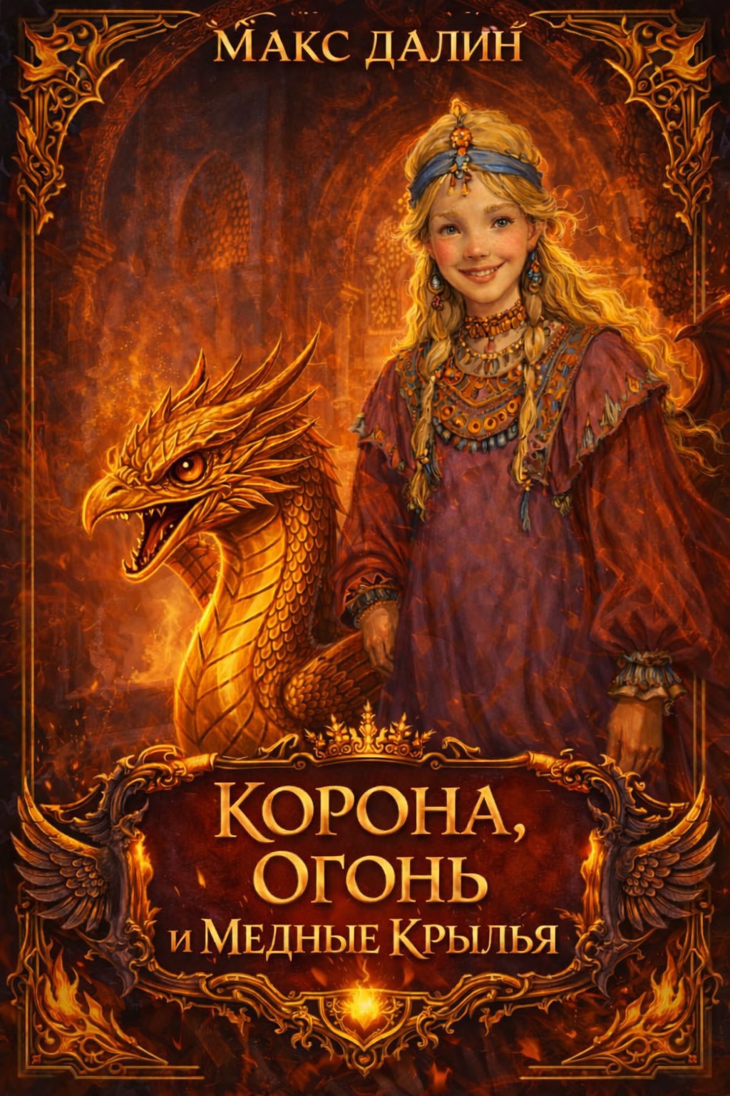 Обложка книги Корона, Огонь и Медные Крылья