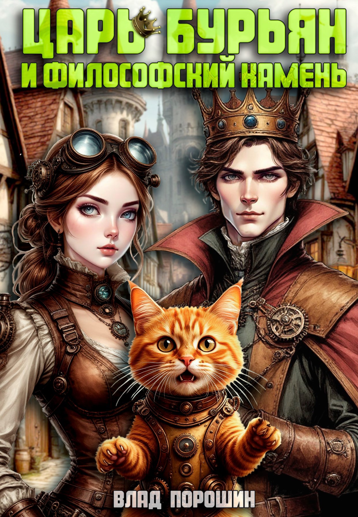 Обложка книги Царь Бурьян и "Философский камень".