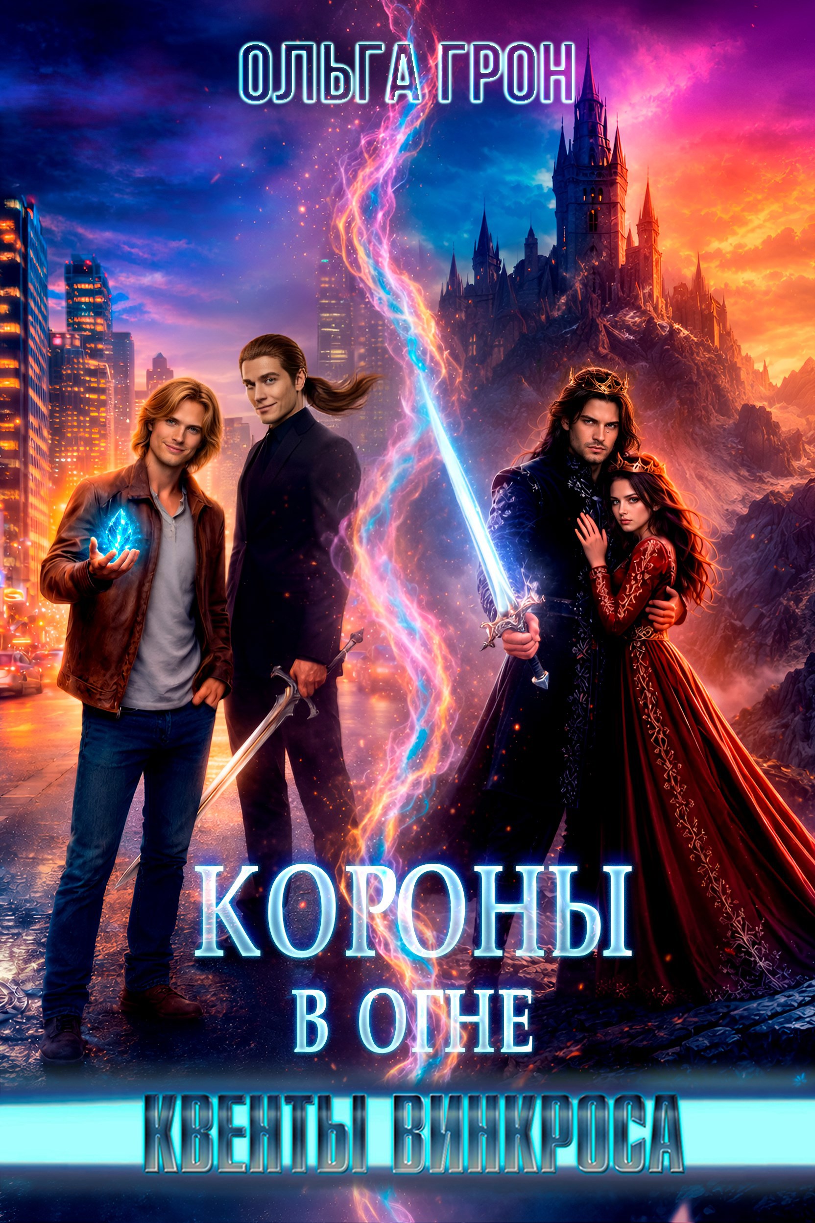 Обложка книги Квенты Винкроса. Короны в огне