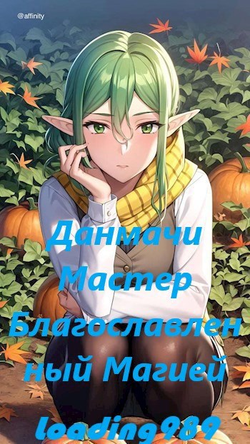 Обложка книги Данмачи Мастер Благословлённый Магией