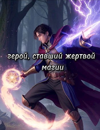 Обложка книги герой, ставший жертвой магии