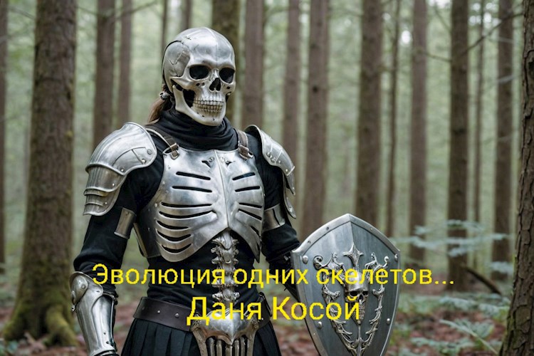 Обложка книги Эволюция одних скелетов, Продолжение...