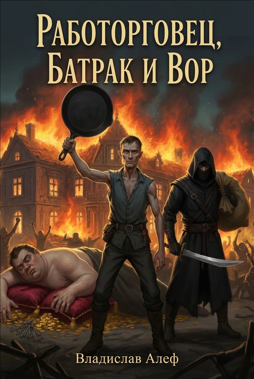 Обложка книги Работорговец, батрак и вор