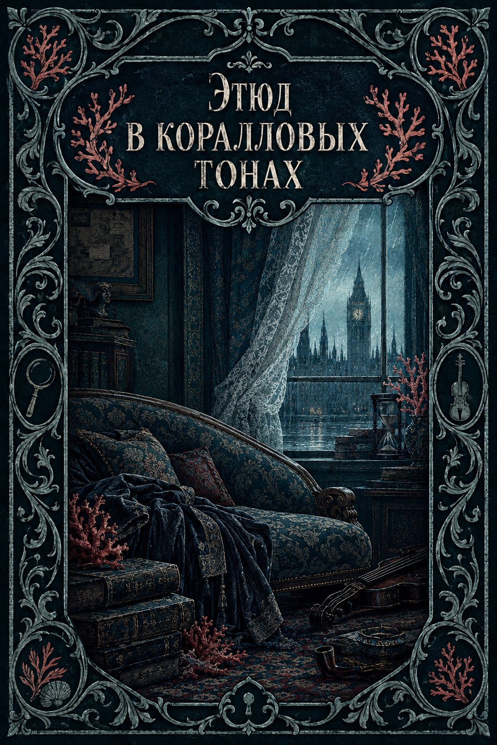 Обложка книги Этюд в коралловых тонах