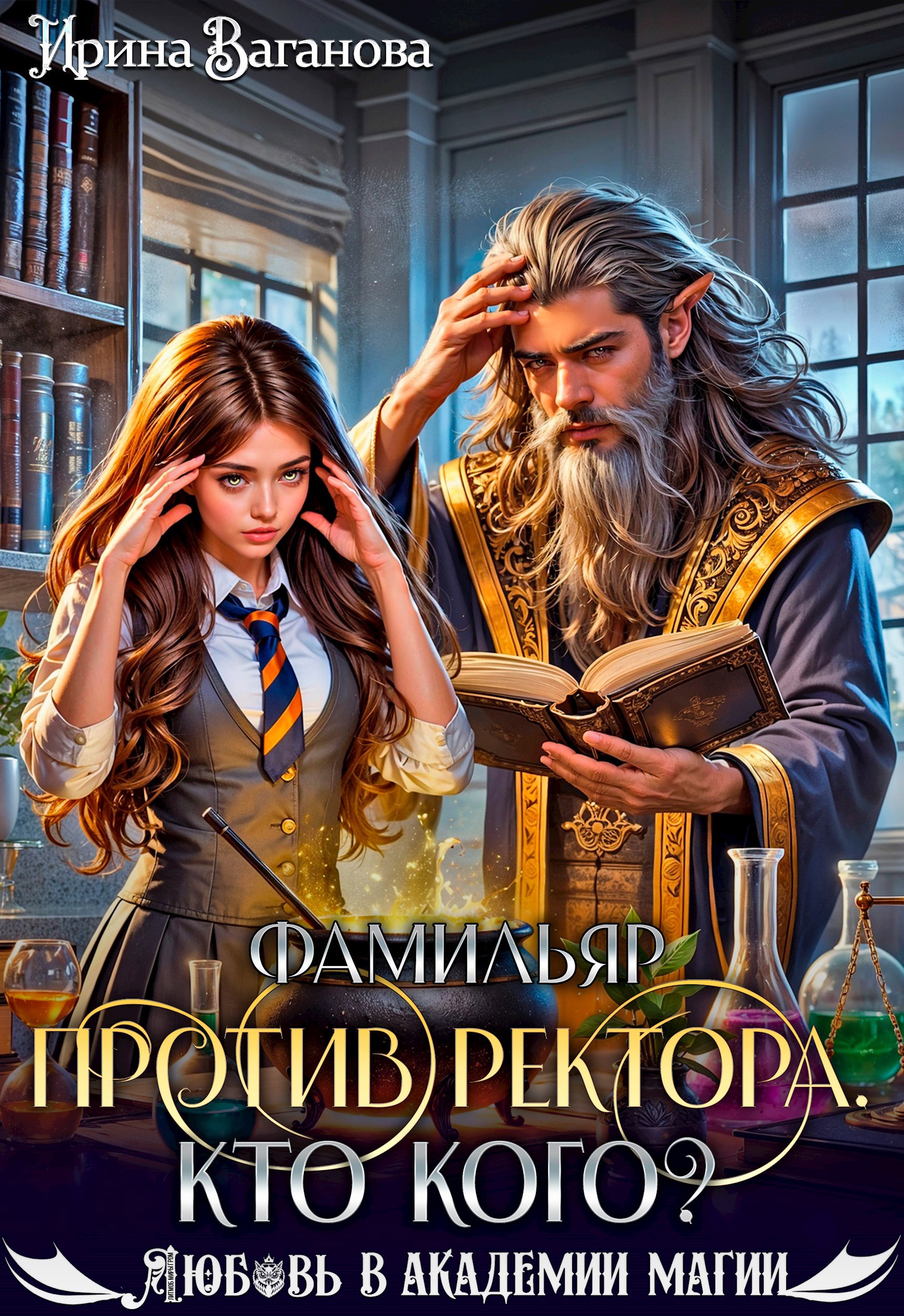 Обложка книги Фамильяр против ректора. Кто кого?