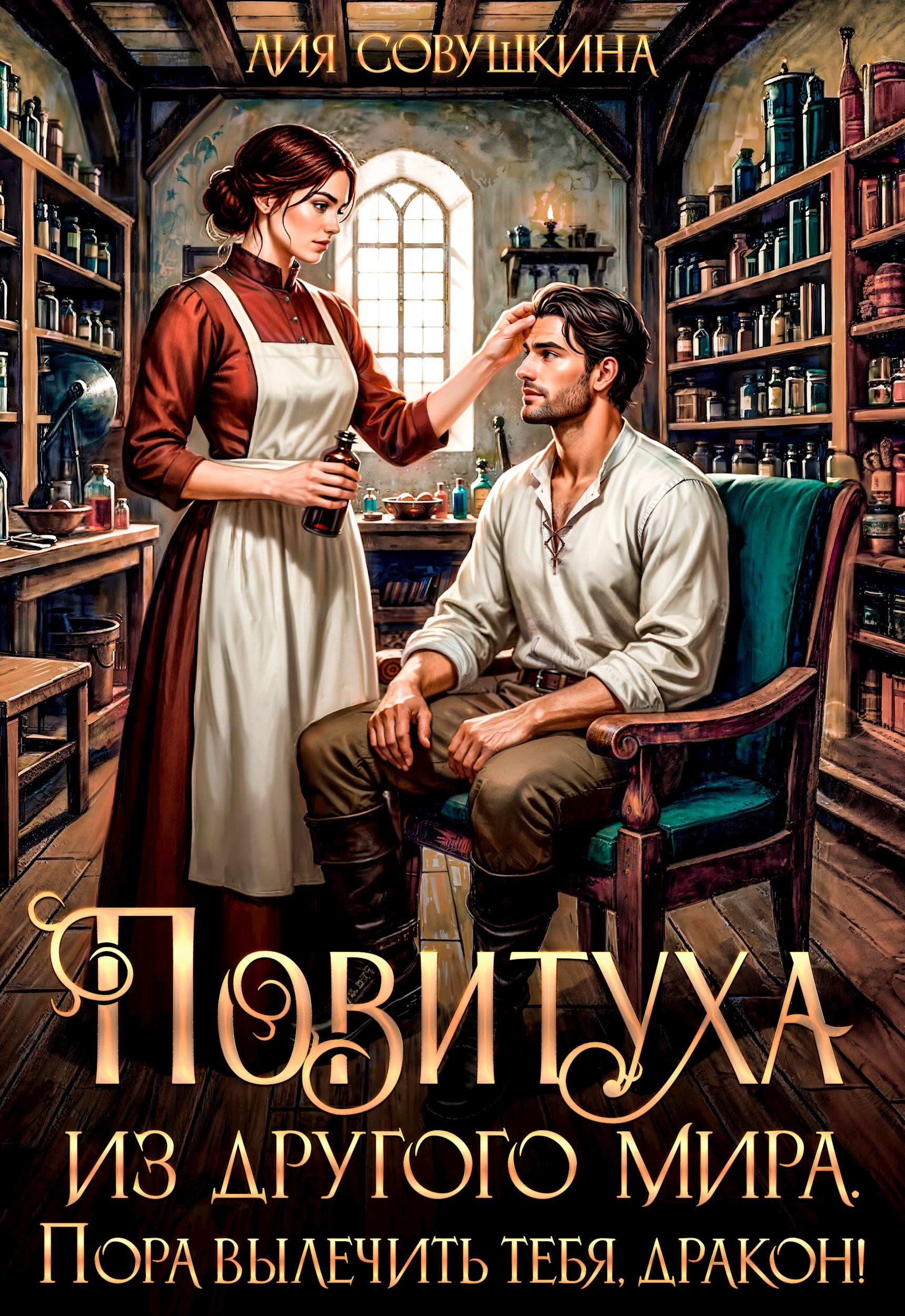 Обложка книги Повитуха из другого мира. Пора вылечить тебя, дракон!