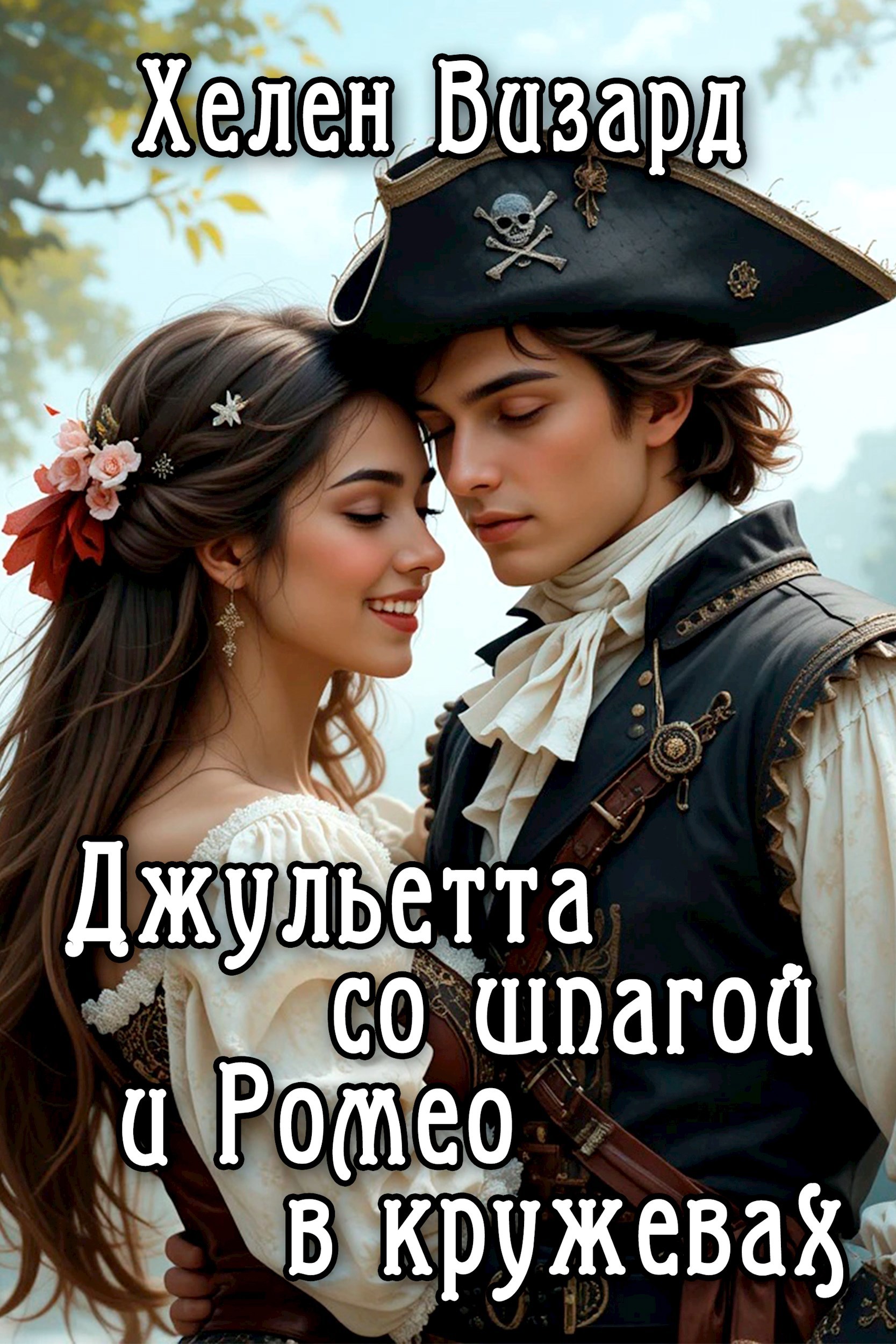 Обложка книги Джульетта со шпагой и Ромео в кружевах