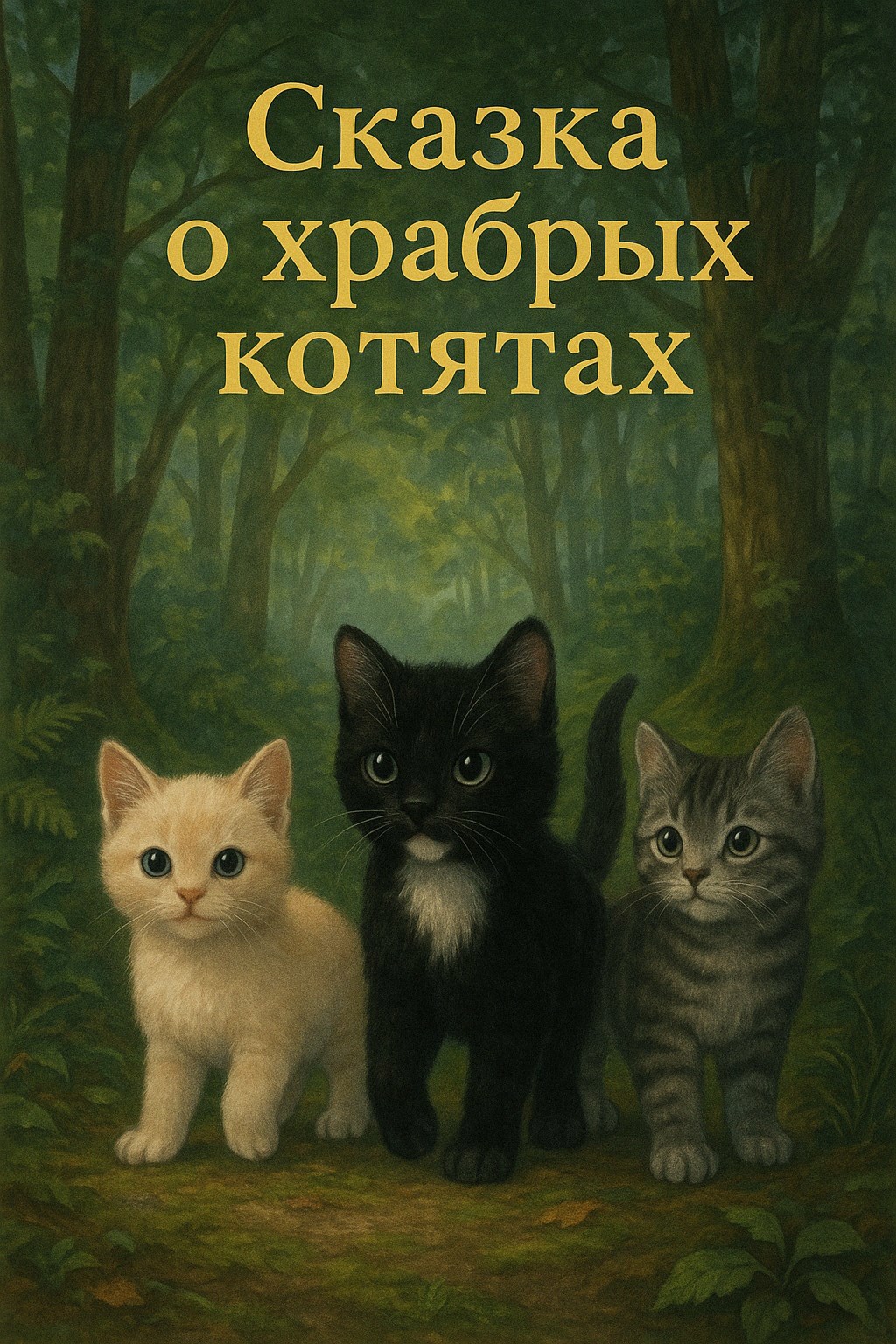 Обложка книги Сказка о храбрых котятах