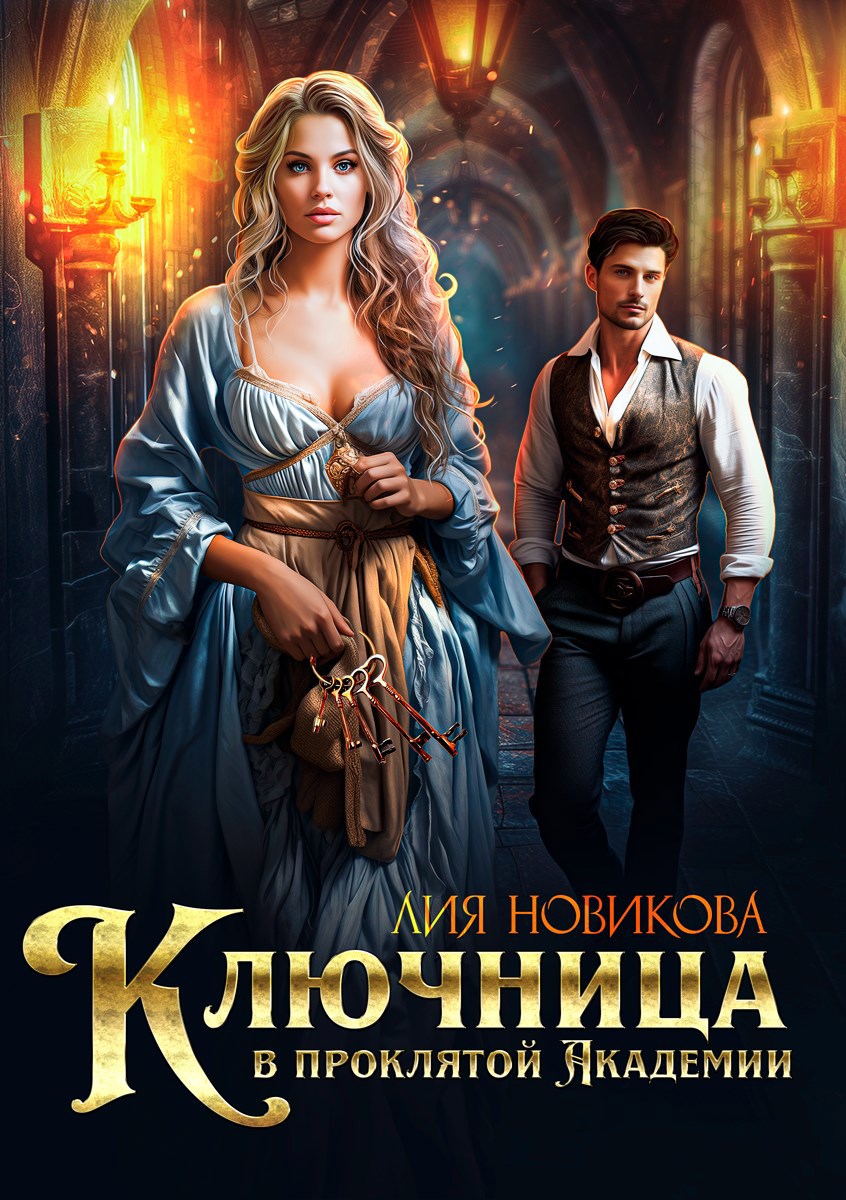 Обложка книги Ключница в проклятой академии