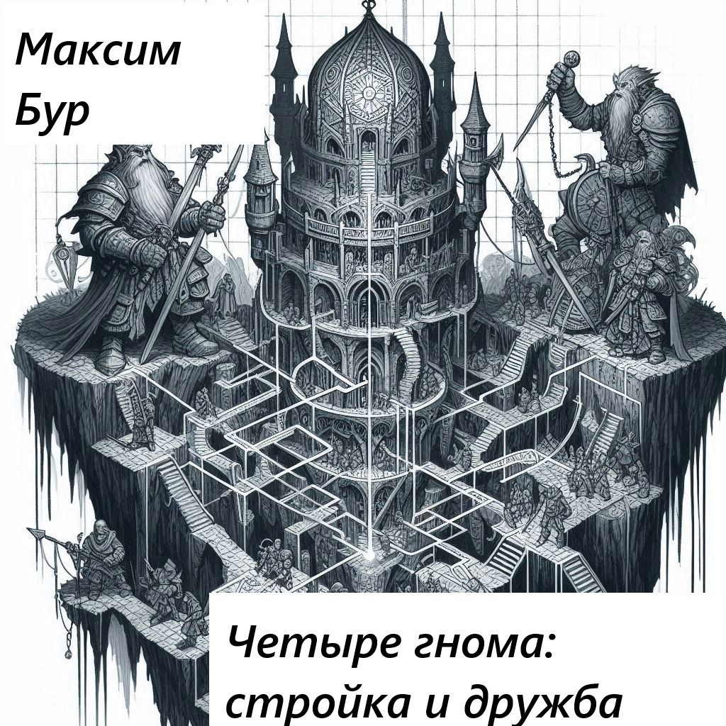 Обложка книги Четыре гнома: Стройка и дружба