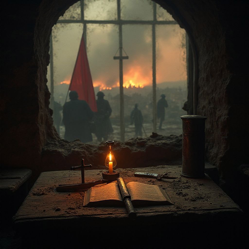Обложка книги Крест, кинжал и знамя победы.