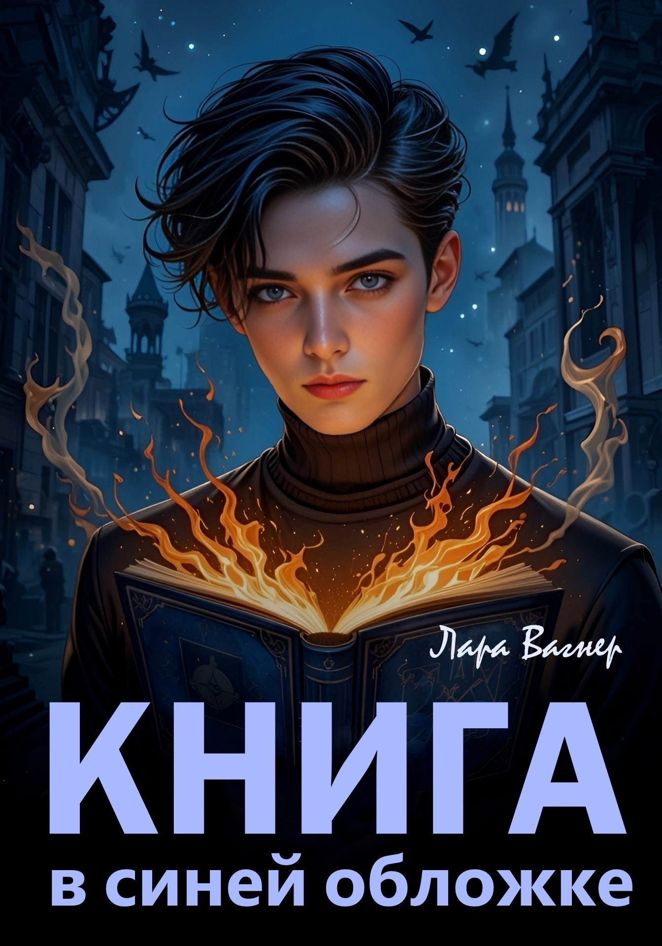 Обложка книги Книга в синей обложке