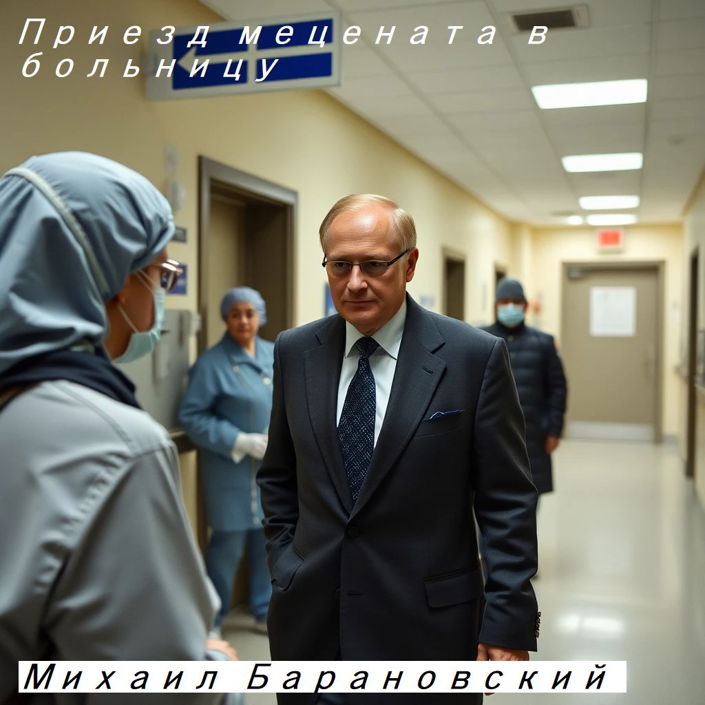 Обложка книги Приезд мецената в больницу