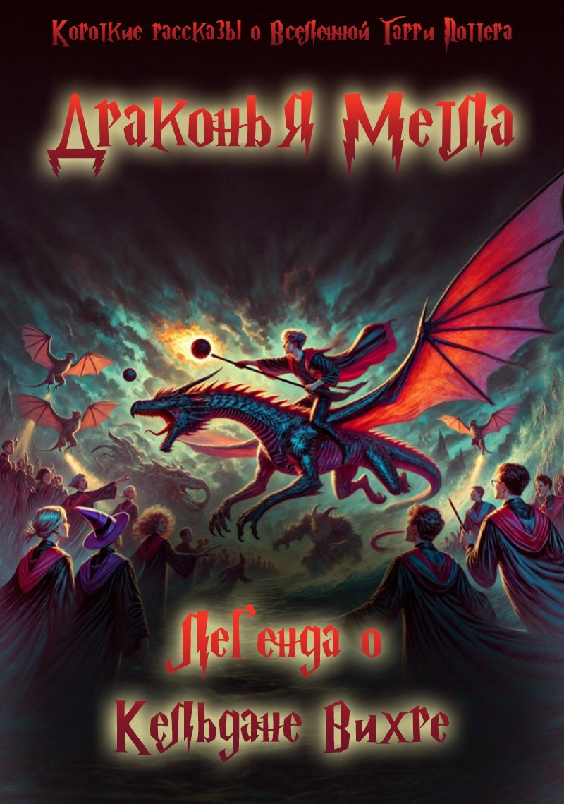 Обложка книги Драконья метла: Легенда о Кельдане Вихре