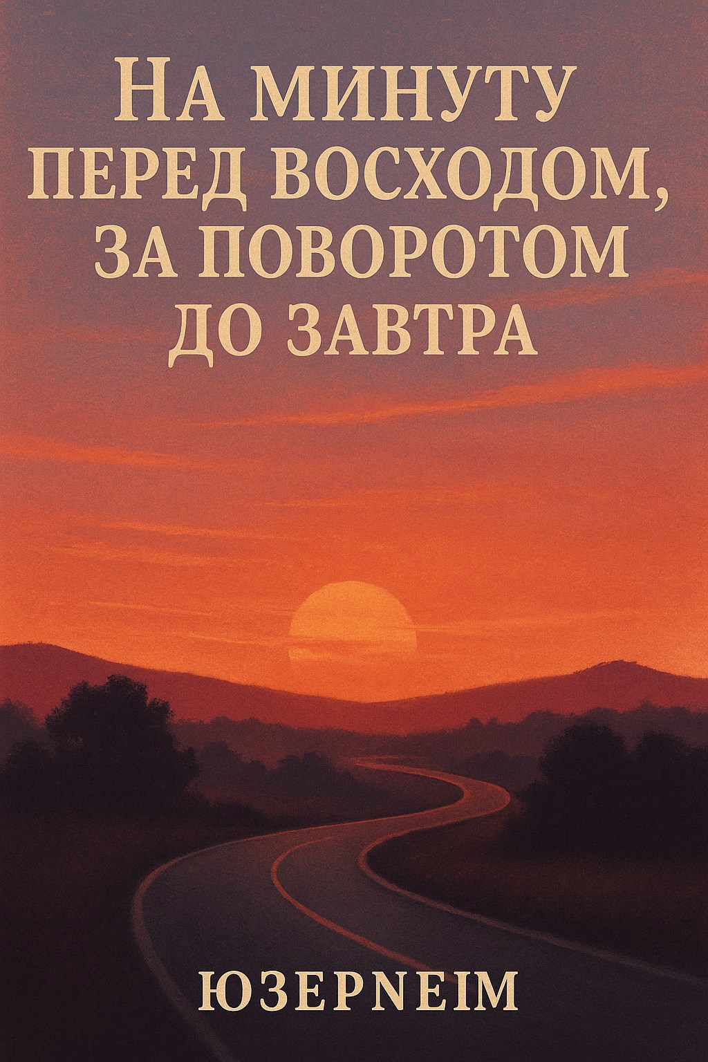 Обложка книги На минуту перед восходом, за поворотом до завтра.