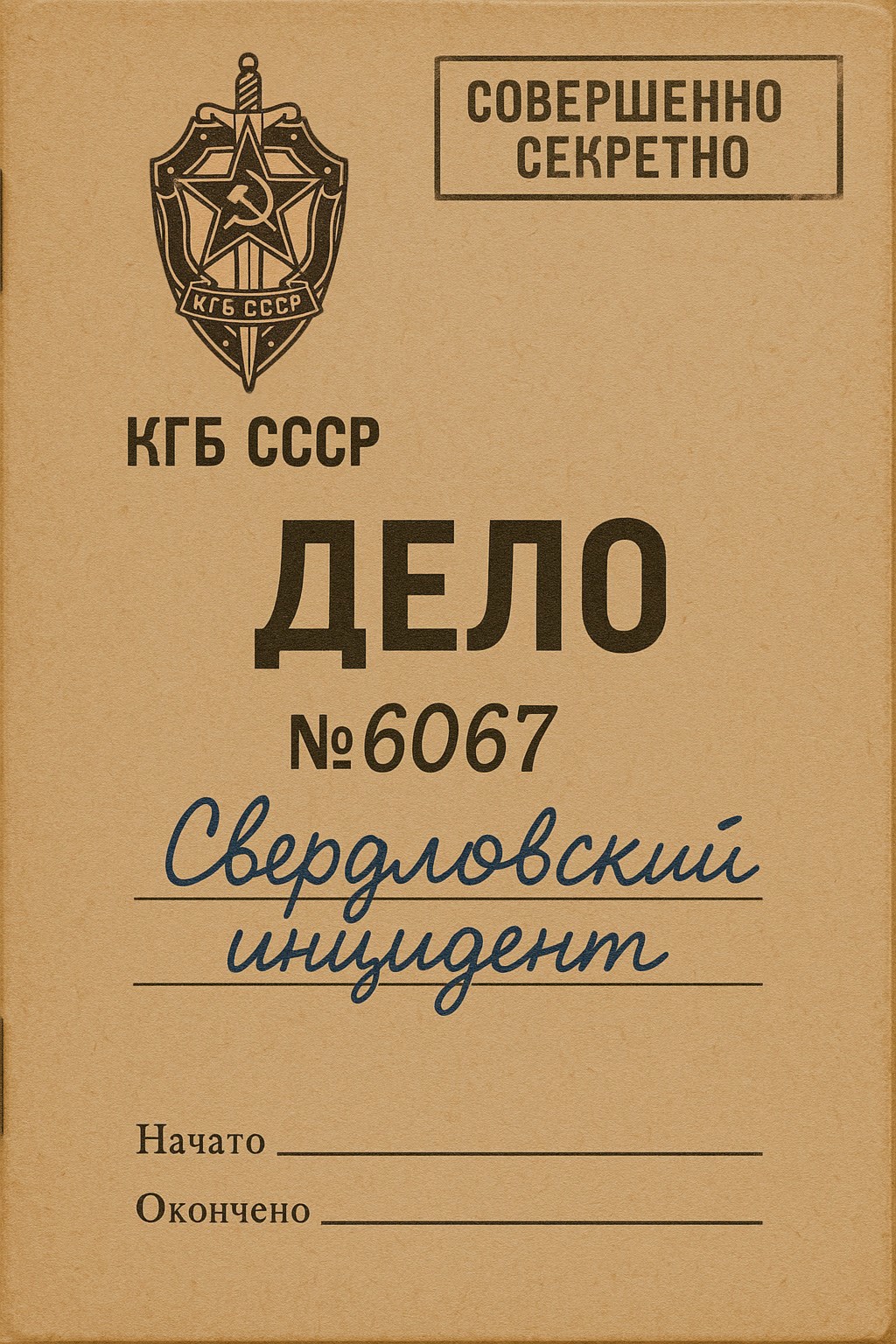 Обложка книги Свердловский инцидент
