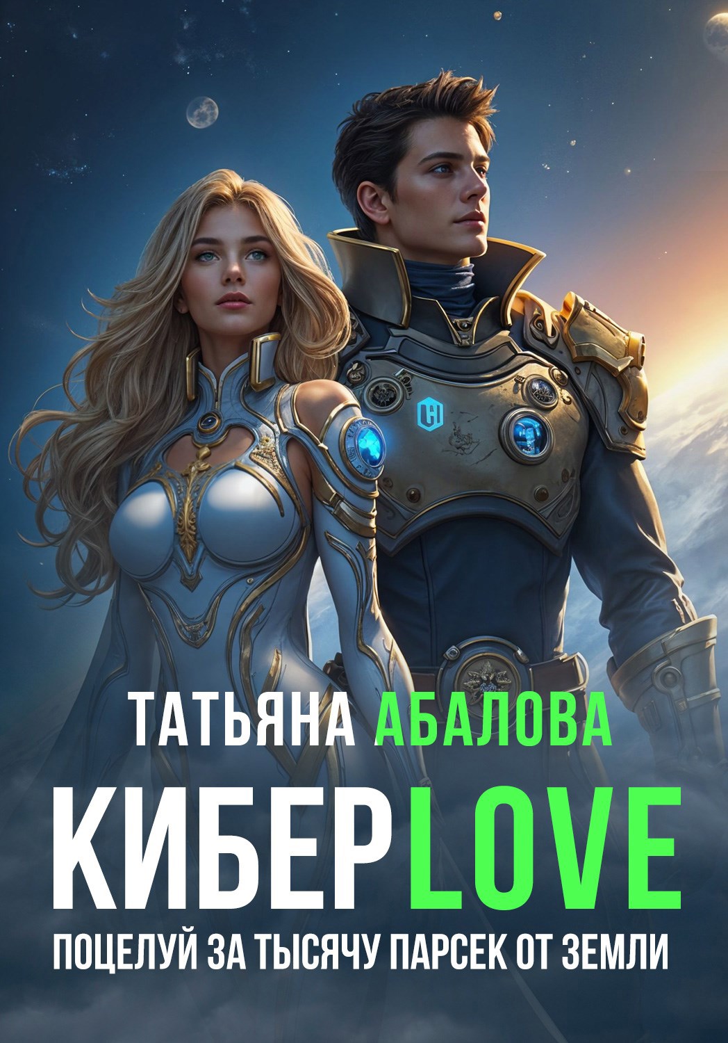 Обложка книги КиберLove. Поцелуй за тысячу парсек от Земли