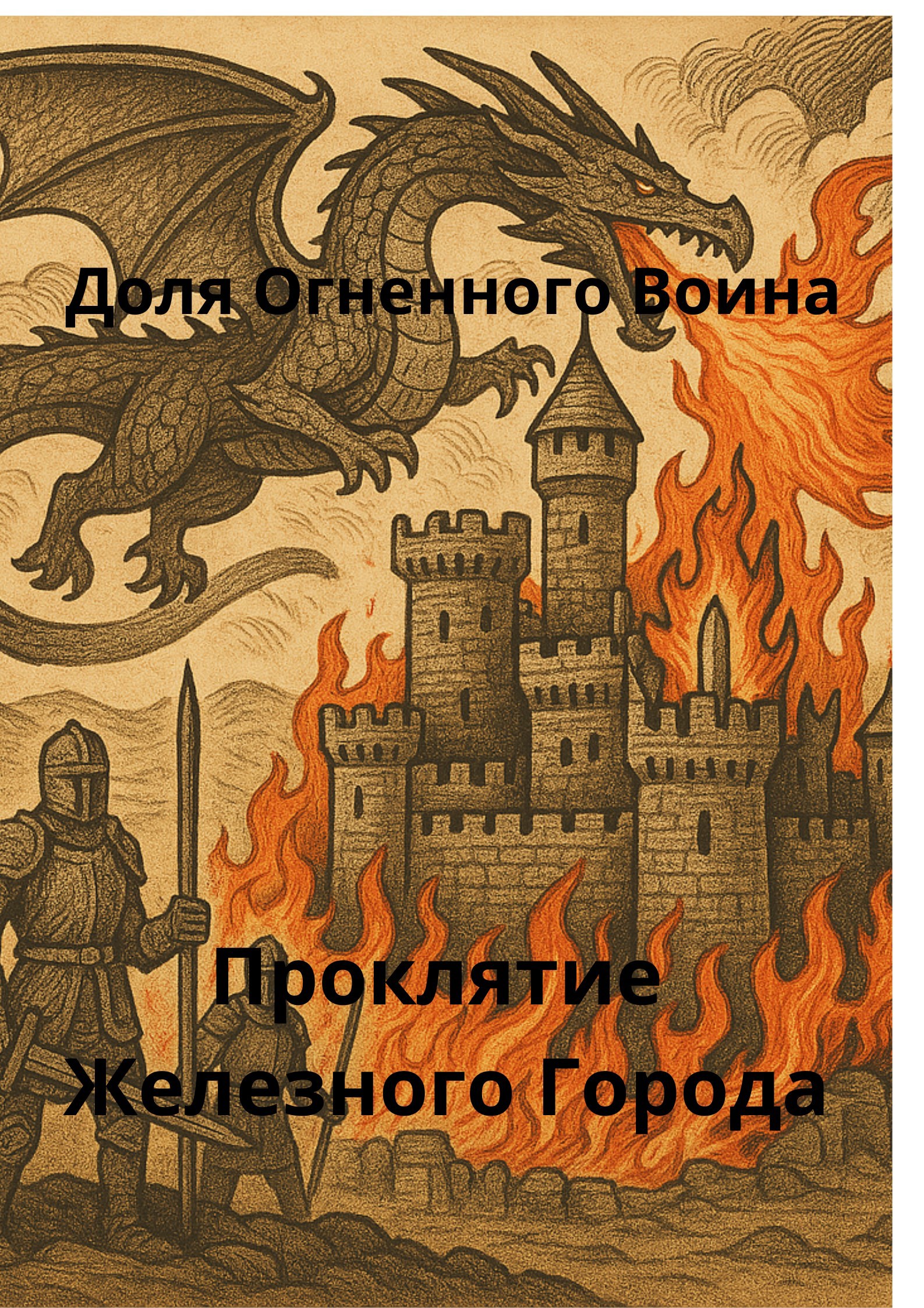Обложка книги "Доля Огненного Воина" Проклятие железного города
