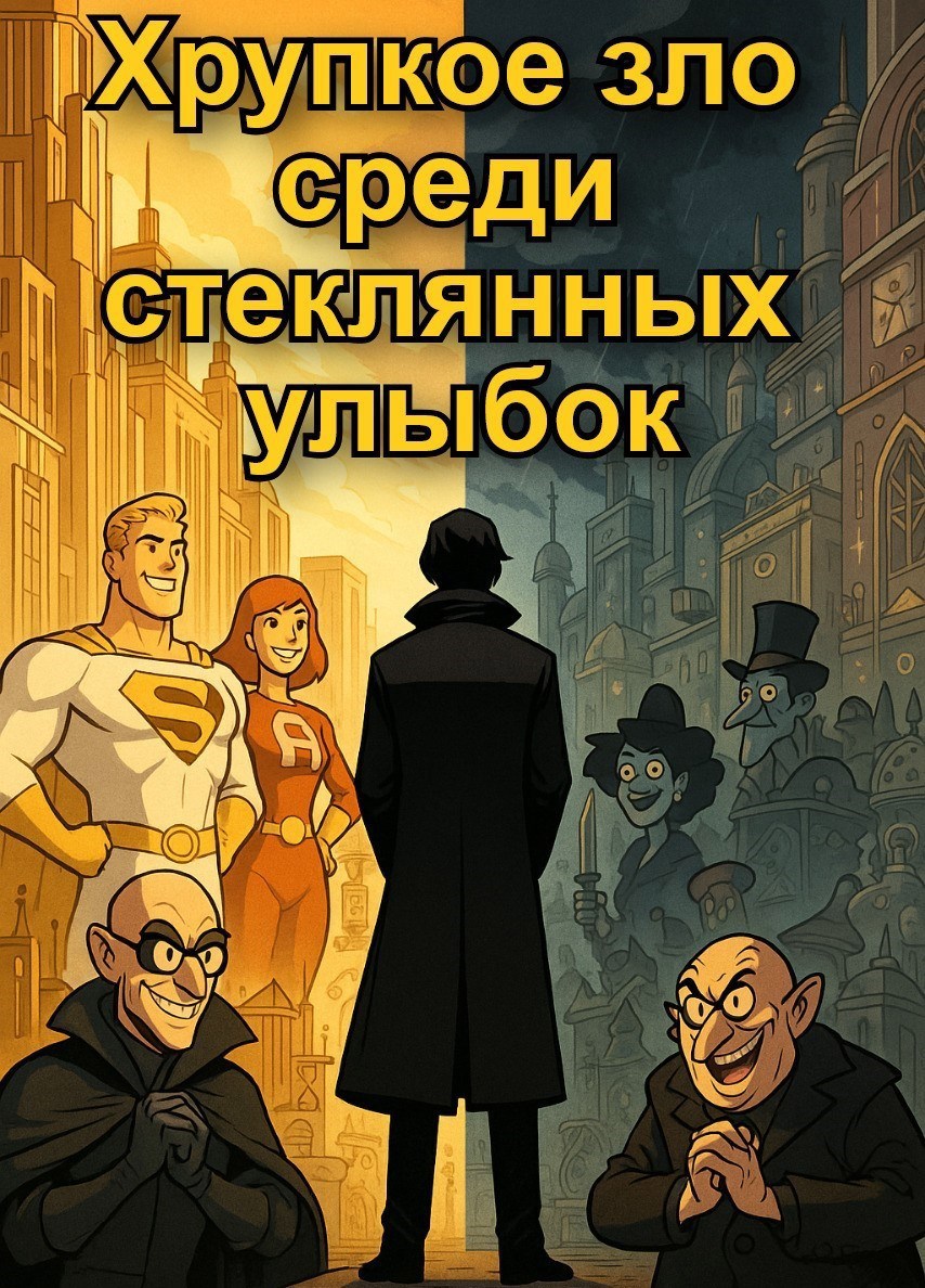 Обложка книги Хрупкое зло среди стеклянных улыбок