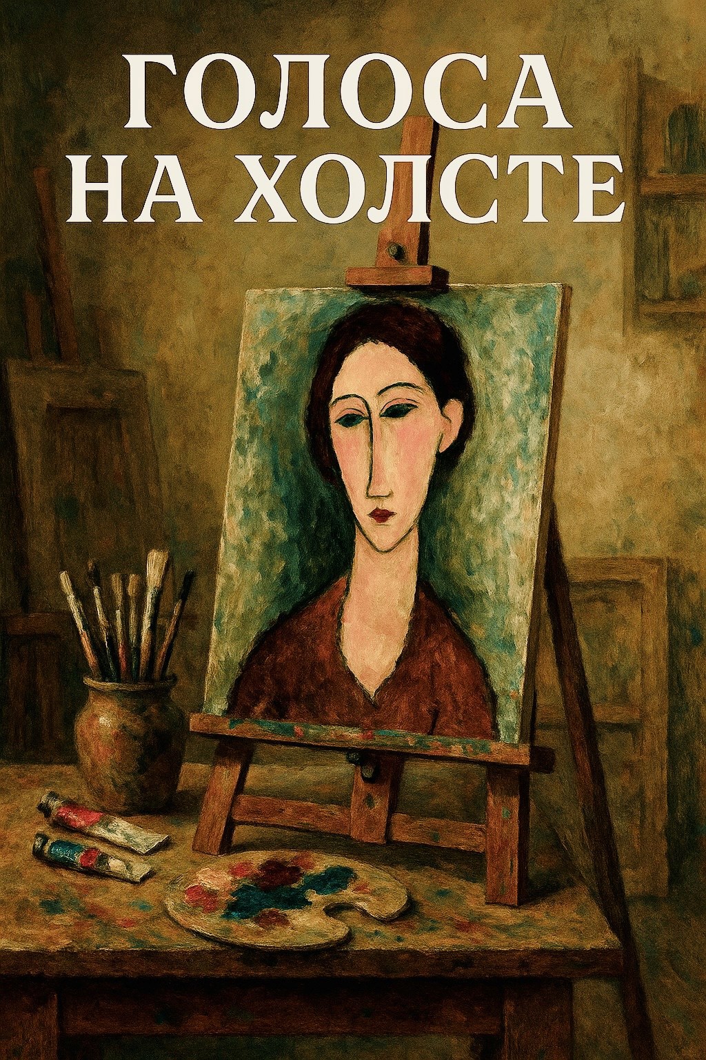 Обложка книги Голоса на холсте. Тайные жизни художников.