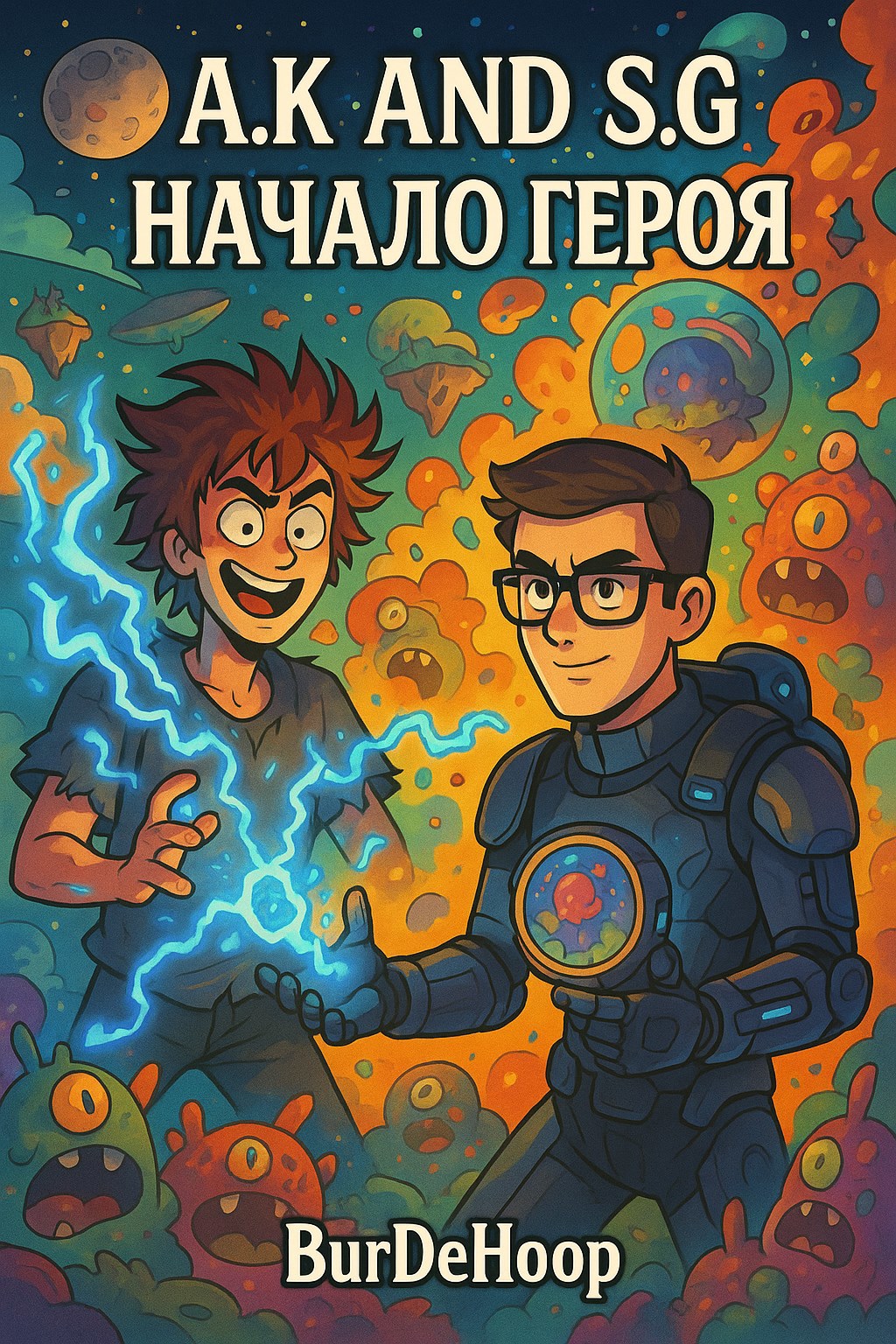 Обложка книги A.K AND S.G "начало героя"