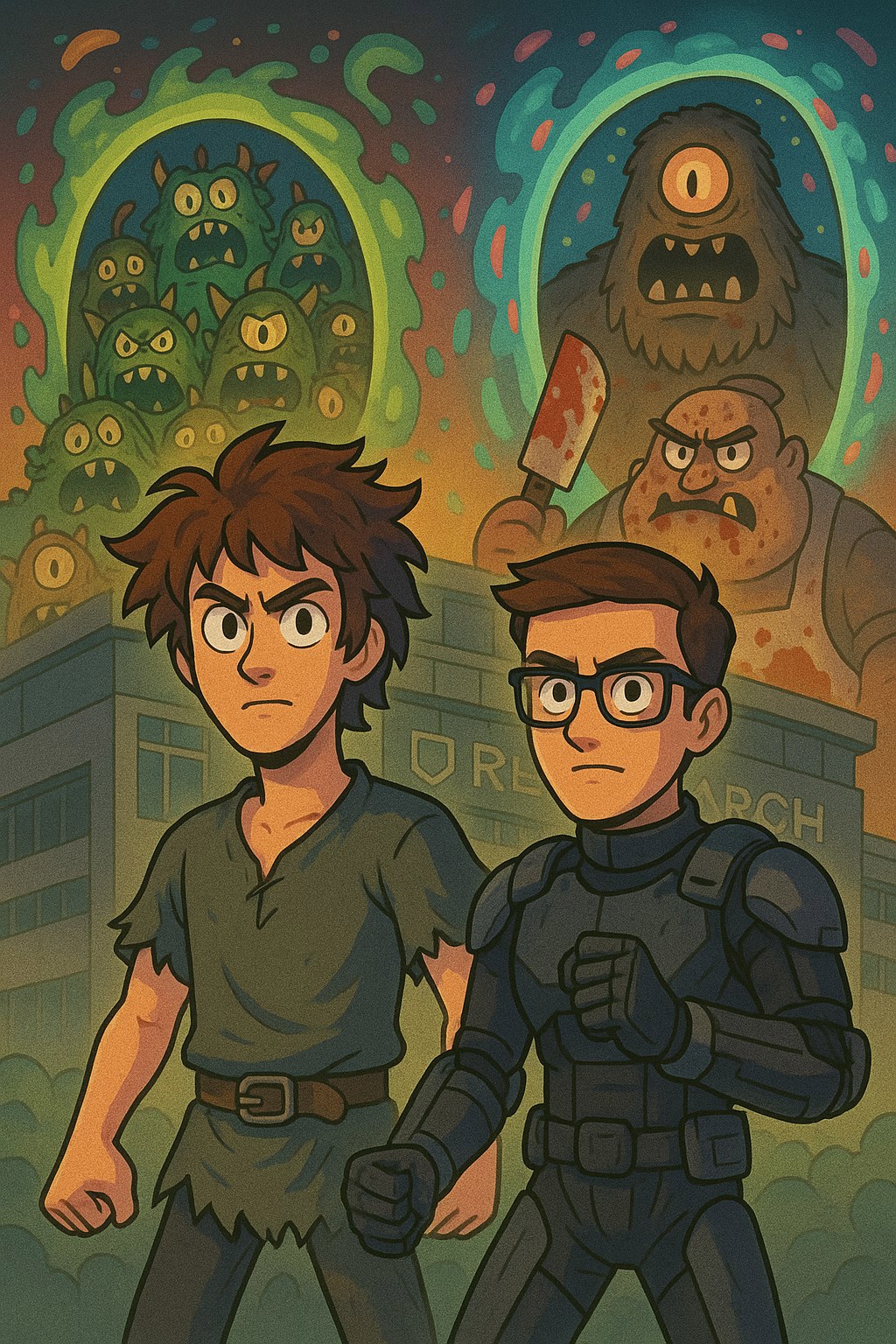 Обложка книги A.K AND S.G "проблема с порталом"