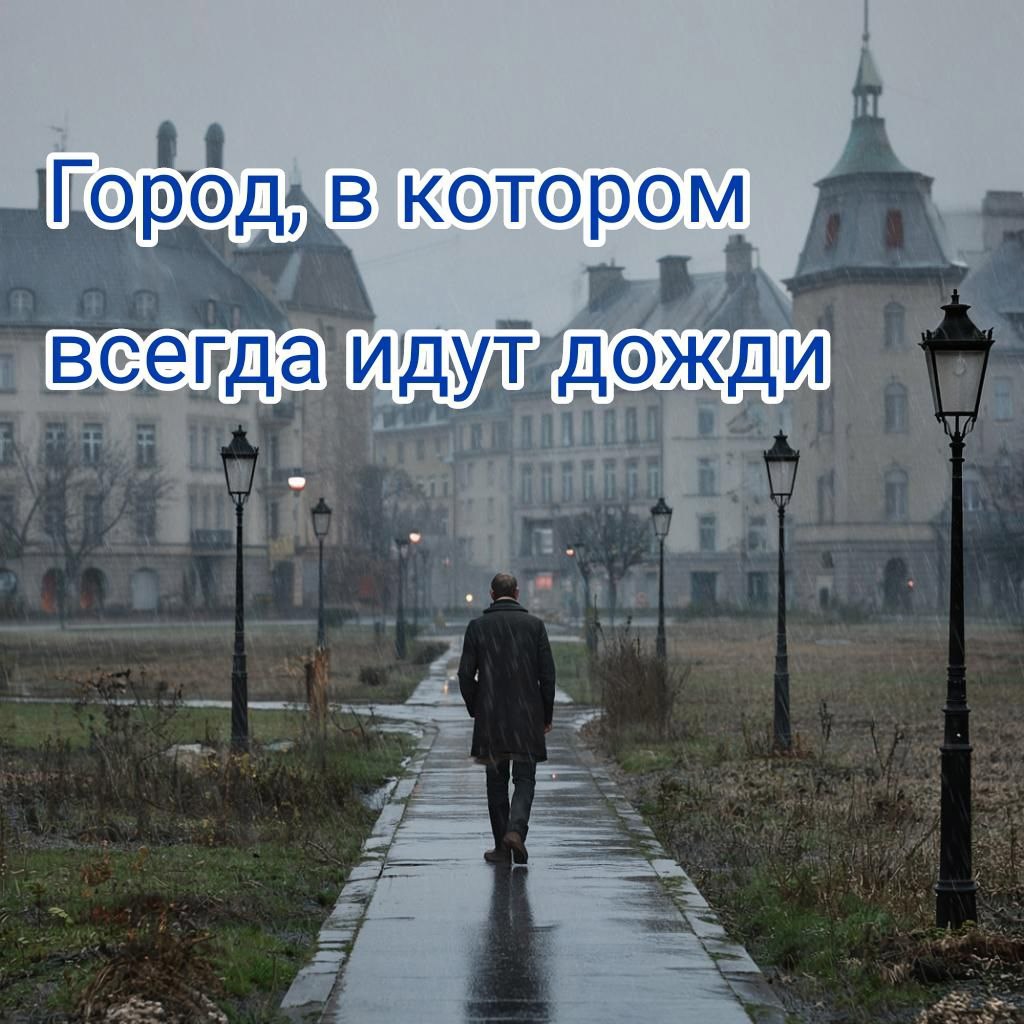 Обложка книги Город, в котором всегда идут дожди