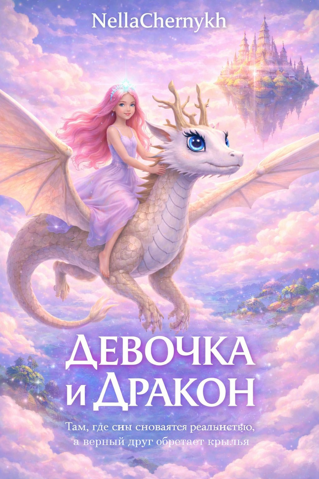 Обложка книги Девочка и дракон (старое название "Девочка и Пегас")