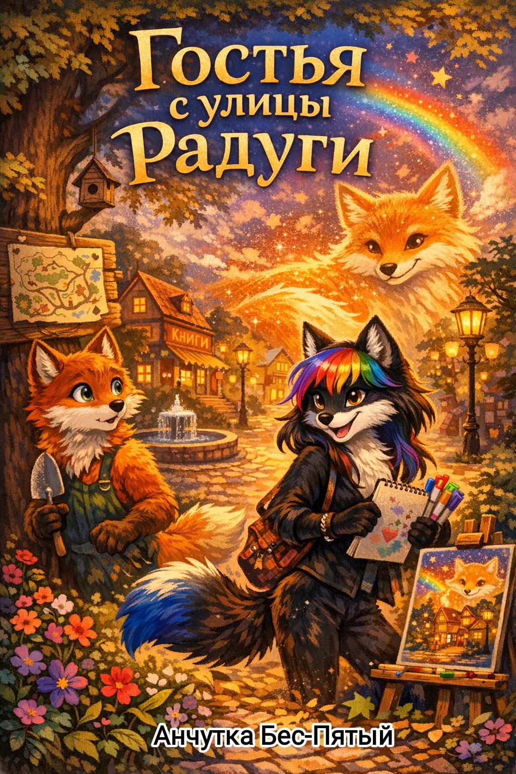 Обложка книги Гостья с улицы Радуги