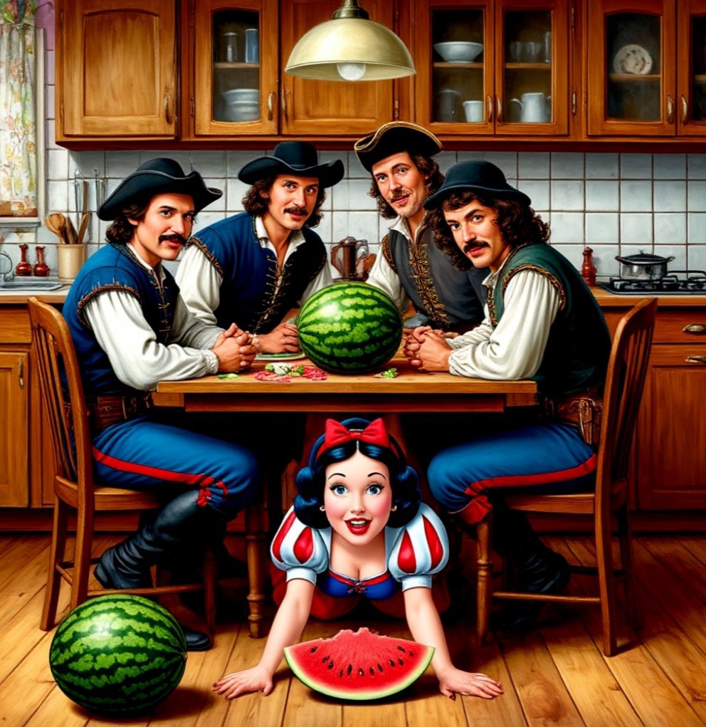 Обложка книги Четыре мушкетёра и арбуз