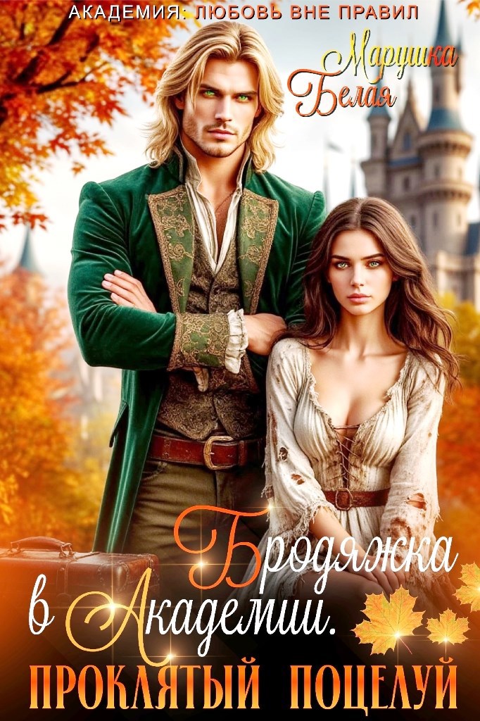 Обложка книги Бродяжка в академии. Проклятый поцелуй