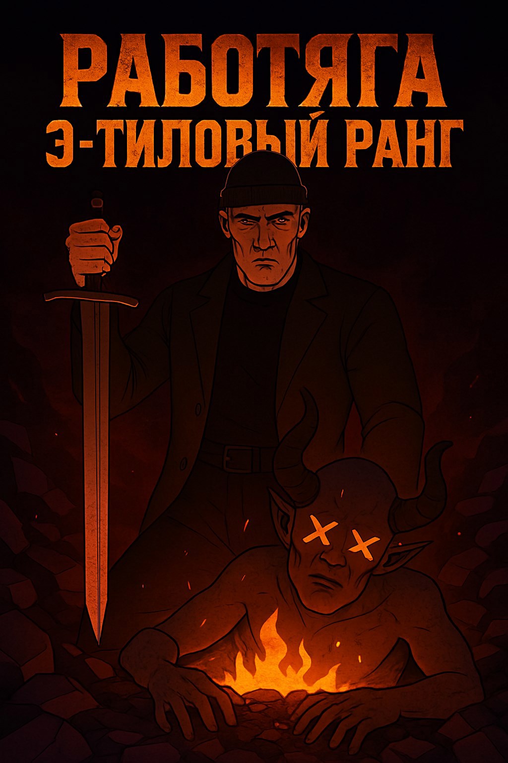 Обложка книги Работяга э-тиловый ранг