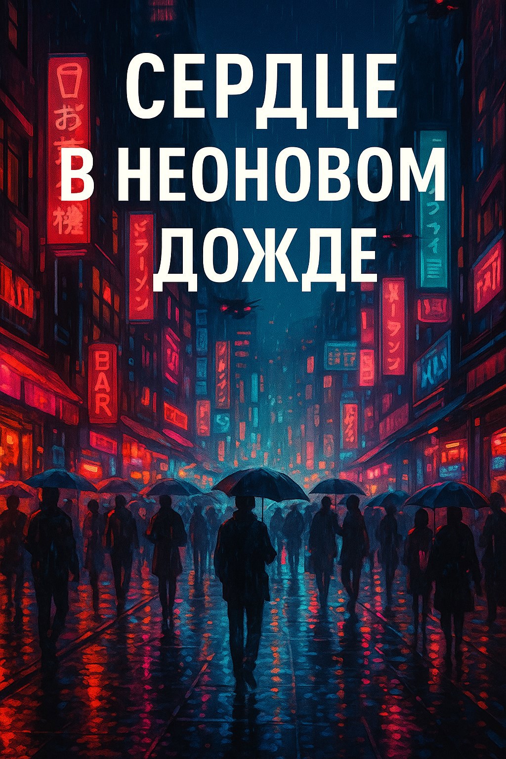 Обложка книги Сердце в неоновом дождe