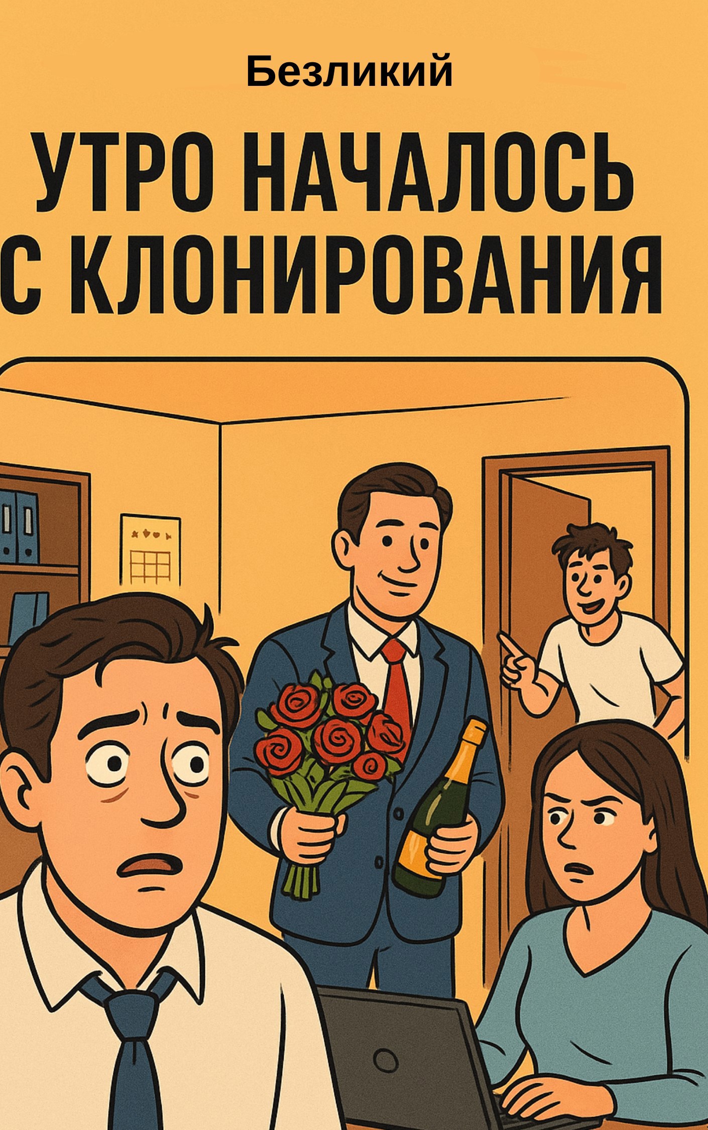 Обложка книги Утро началось с клонирования
