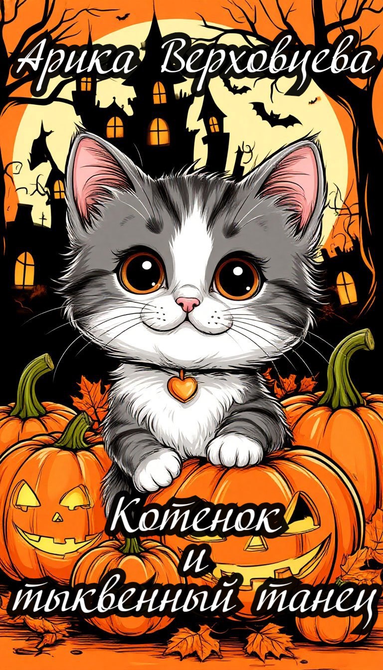 Обложка книги Котенок и тыквенный танец